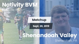 Matchup: Nativity BVM High vs. Shenandoah Valley  2019