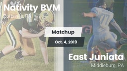 Matchup: Nativity BVM High vs. East Juniata 2019