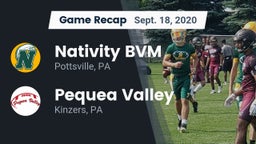 Recap: Nativity BVM  vs. Pequea Valley  2020