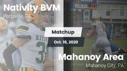 Matchup: Nativity BVM High vs. Mahanoy Area  2020