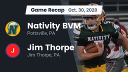 Recap: Nativity BVM  vs. Jim Thorpe  2020