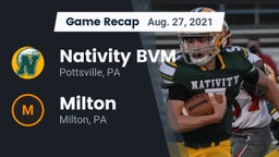 Recap: Nativity BVM  vs. Milton  2021