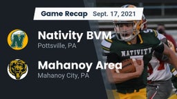 Recap: Nativity BVM  vs. Mahanoy Area  2021