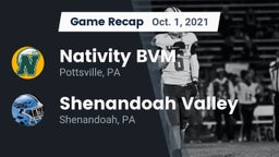 Recap: Nativity BVM  vs. Shenandoah Valley  2021
