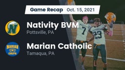 Recap: Nativity BVM  vs. Marian Catholic  2021