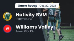 Recap: Nativity BVM  vs. Williams Valley  2021