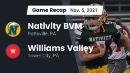 Recap: Nativity BVM  vs. Williams Valley  2021