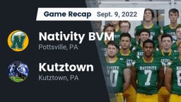 Recap: Nativity BVM  vs. Kutztown  2022