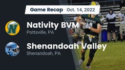 Recap: Nativity BVM  vs. Shenandoah Valley  2022