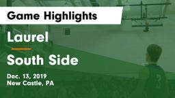Laurel  vs South Side  Game Highlights - Dec. 13, 2019