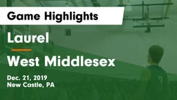 Laurel  vs West Middlesex   Game Highlights - Dec. 21, 2019