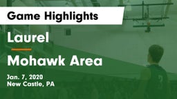 Laurel  vs Mohawk Area  Game Highlights - Jan. 7, 2020
