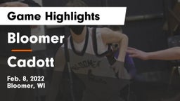 Bloomer  vs Cadott  Game Highlights - Feb. 8, 2022