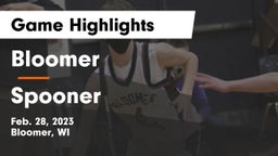 Bloomer  vs Spooner  Game Highlights - Feb. 28, 2023