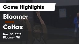 Bloomer  vs Colfax  Game Highlights - Nov. 30, 2023