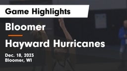 Bloomer  vs Hayward Hurricanes  Game Highlights - Dec. 18, 2023