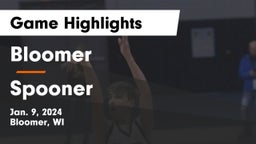 Bloomer  vs Spooner  Game Highlights - Jan. 9, 2024