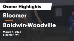 Bloomer  vs Baldwin-Woodville  Game Highlights - March 1, 2024