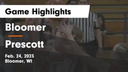 Bloomer  vs Prescott  Game Highlights - Feb. 24, 2023