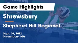 Shrewsbury  vs Shepherd Hill Regional  Game Highlights - Sept. 20, 2022