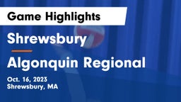 Shrewsbury  vs Algonquin Regional  Game Highlights - Oct. 16, 2023