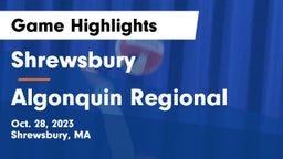 Shrewsbury  vs Algonquin Regional  Game Highlights - Oct. 28, 2023