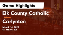Elk County Catholic  vs Carlynton  Game Highlights - March 14, 2023