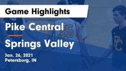 Pike Central  vs Springs Valley  Game Highlights - Jan. 26, 2021