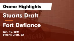 Stuarts Draft  vs Fort Defiance  Game Highlights - Jan. 15, 2021