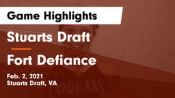 Stuarts Draft  vs Fort Defiance  Game Highlights - Feb. 2, 2021