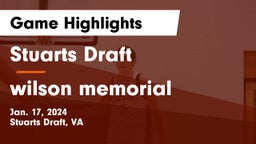 Stuarts Draft  vs wilson memorial Game Highlights - Jan. 17, 2024