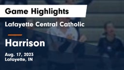 Lafayette Central Catholic  vs Harrison  Game Highlights - Aug. 17, 2023
