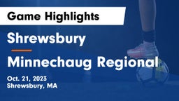Shrewsbury  vs Minnechaug Regional  Game Highlights - Oct. 21, 2023