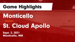 Monticello  vs St. Cloud Apollo  Game Highlights - Sept. 2, 2021