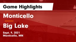 Monticello  vs Big Lake  Game Highlights - Sept. 9, 2021