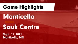 Monticello  vs Sauk Centre  Game Highlights - Sept. 11, 2021