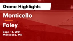 Monticello  vs Foley  Game Highlights - Sept. 11, 2021