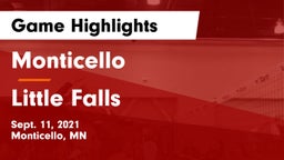 Monticello  vs Little Falls Game Highlights - Sept. 11, 2021