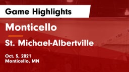 Monticello  vs St. Michael-Albertville  Game Highlights - Oct. 5, 2021