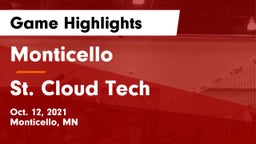 Monticello  vs St. Cloud Tech Game Highlights - Oct. 12, 2021