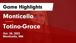 Monticello  vs Totino-Grace  Game Highlights - Oct. 28, 2022