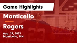 Monticello  vs Rogers  Game Highlights - Aug. 29, 2023
