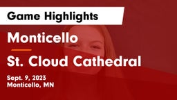 Monticello  vs St. Cloud Cathedral  Game Highlights - Sept. 9, 2023