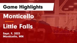 Monticello  vs Little Falls  Game Highlights - Sept. 9, 2023