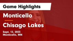 Monticello  vs Chisago Lakes  Game Highlights - Sept. 12, 2023