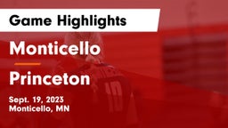 Monticello  vs Princeton  Game Highlights - Sept. 19, 2023