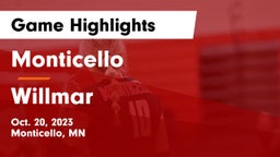 Monticello  vs Willmar  Game Highlights - Oct. 20, 2023