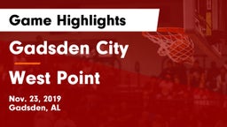 Gadsden City  vs West Point  Game Highlights - Nov. 23, 2019