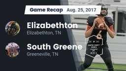 Recap: Elizabethton  vs. South Greene  2017