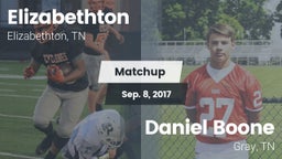 Matchup: Elizabethton High vs. Daniel Boone  2017